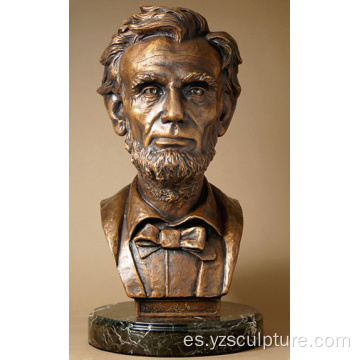 Ilustraciones del busto del bronce de Lincoln para la venta